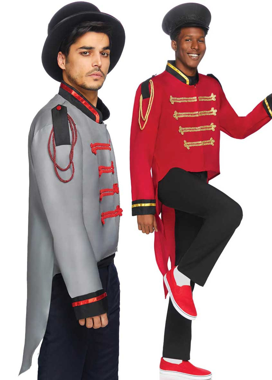 Leg Avenue Men's Red Military Jacket Costume 