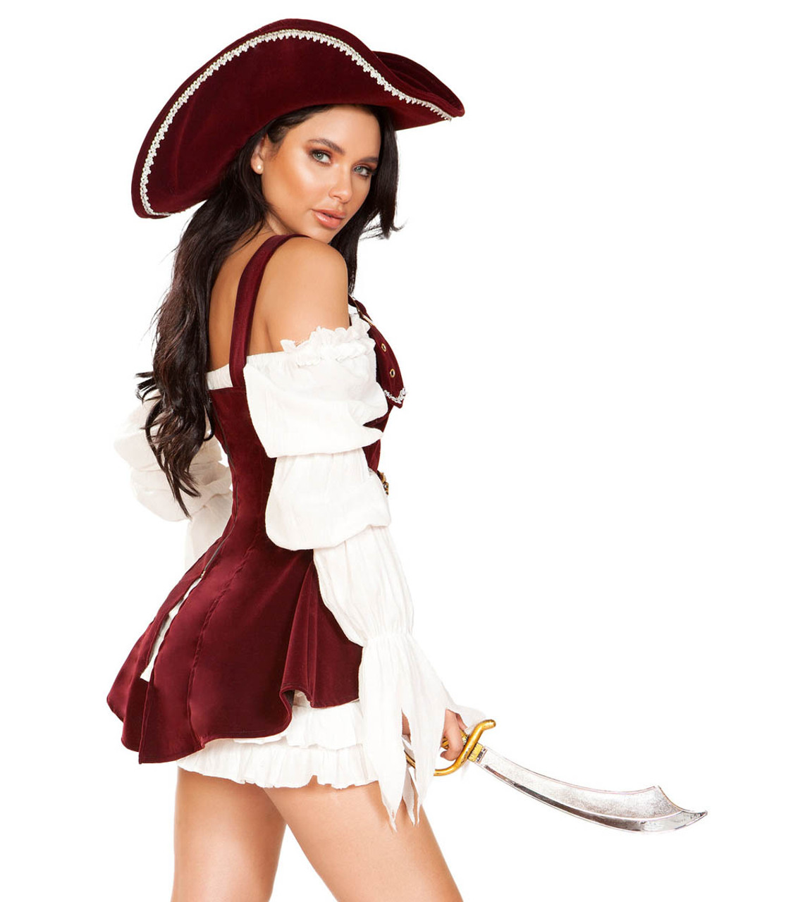 ROMA Deluxe Women's Pirate Queen Steampunk Cosplay Costume