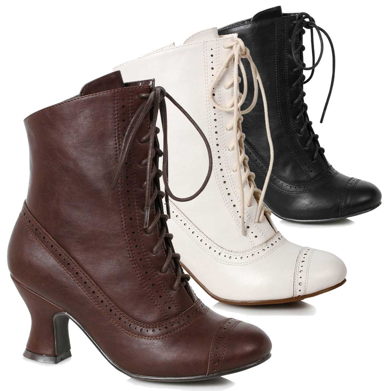 victorian lace up boots flat