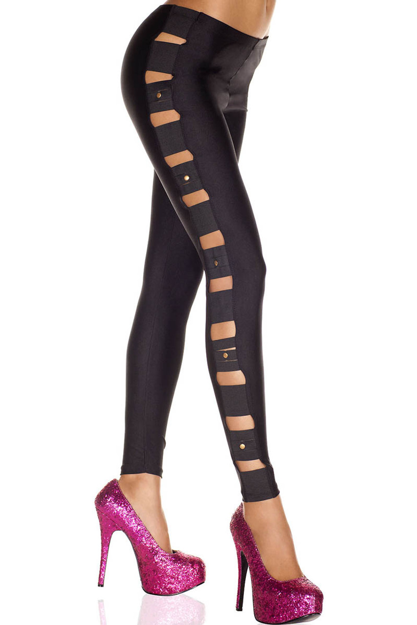 Buy Latest Street Fashion Women's Girl's Stretchable Black Cut Out Skinny  Legging Online at Best Prices in India - JioMart.