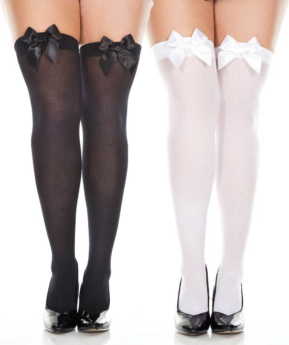 plus size thigh high hose