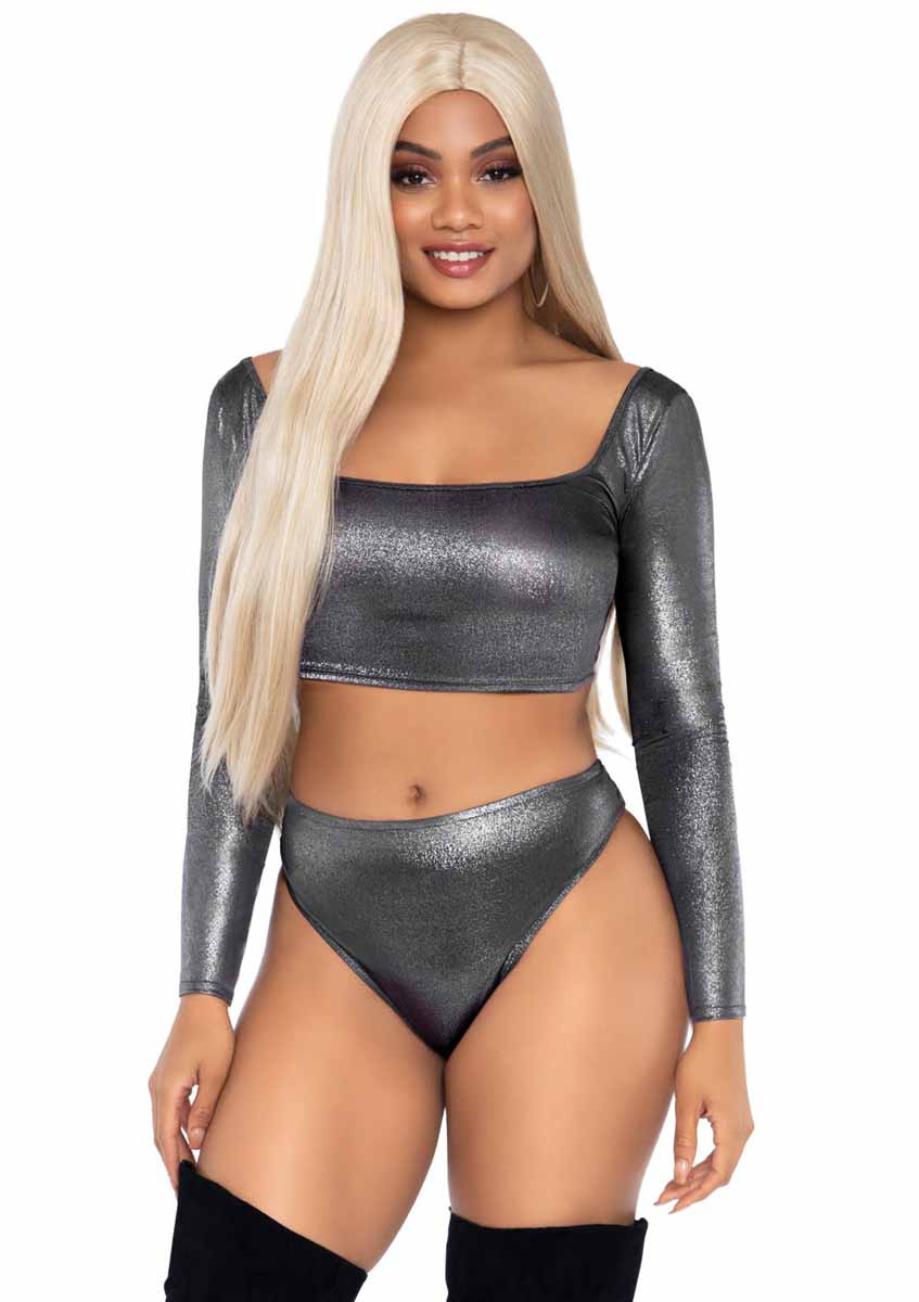 fishnet rhinestone top