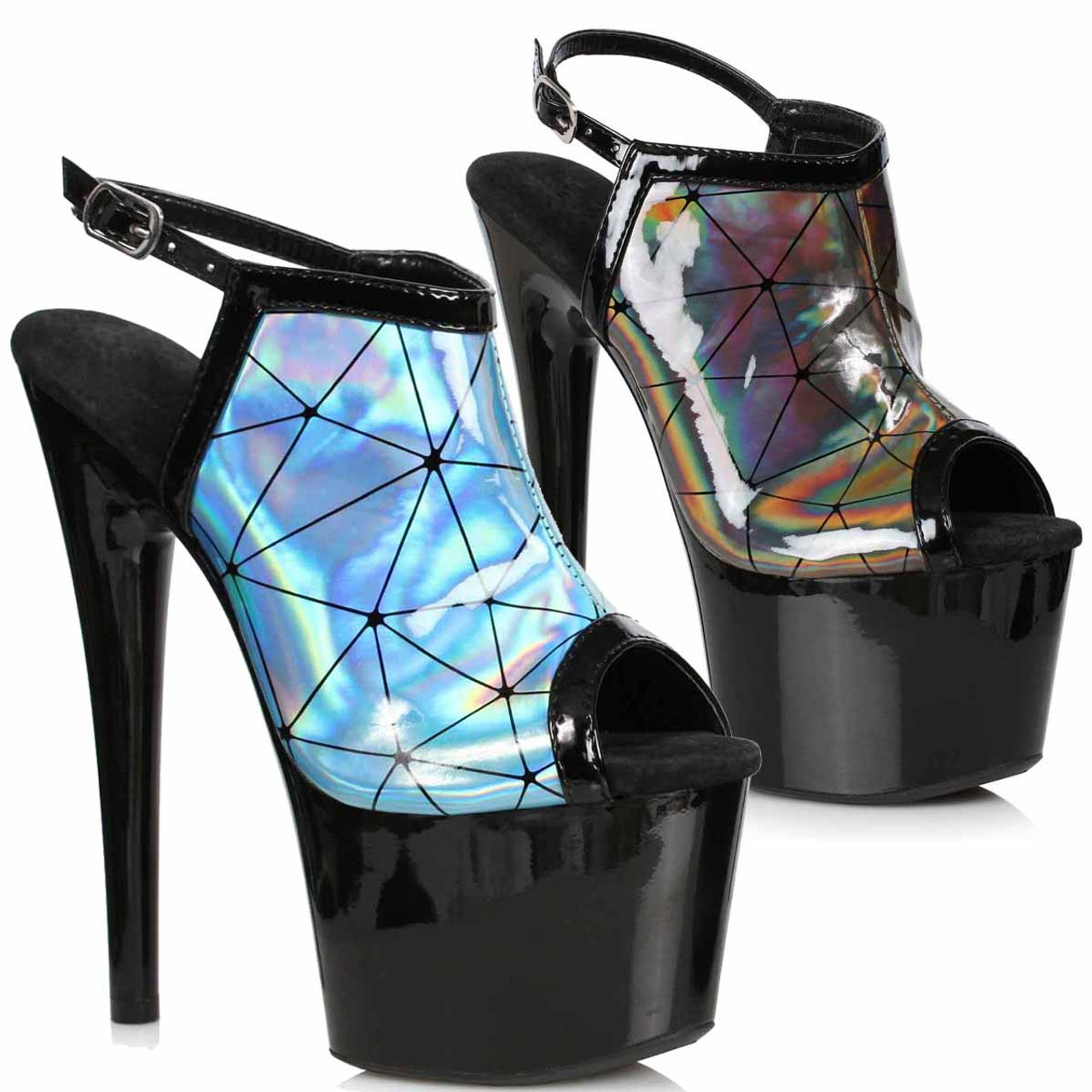 Gianvito Rossi Holographic Strappy Heel Sandals - ShopStyle