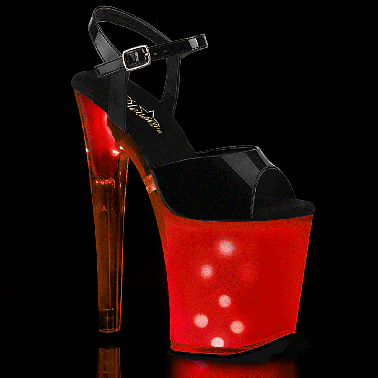 pleaser light up heels