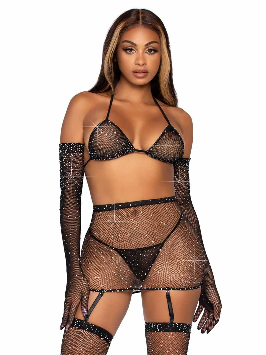fishnet garter