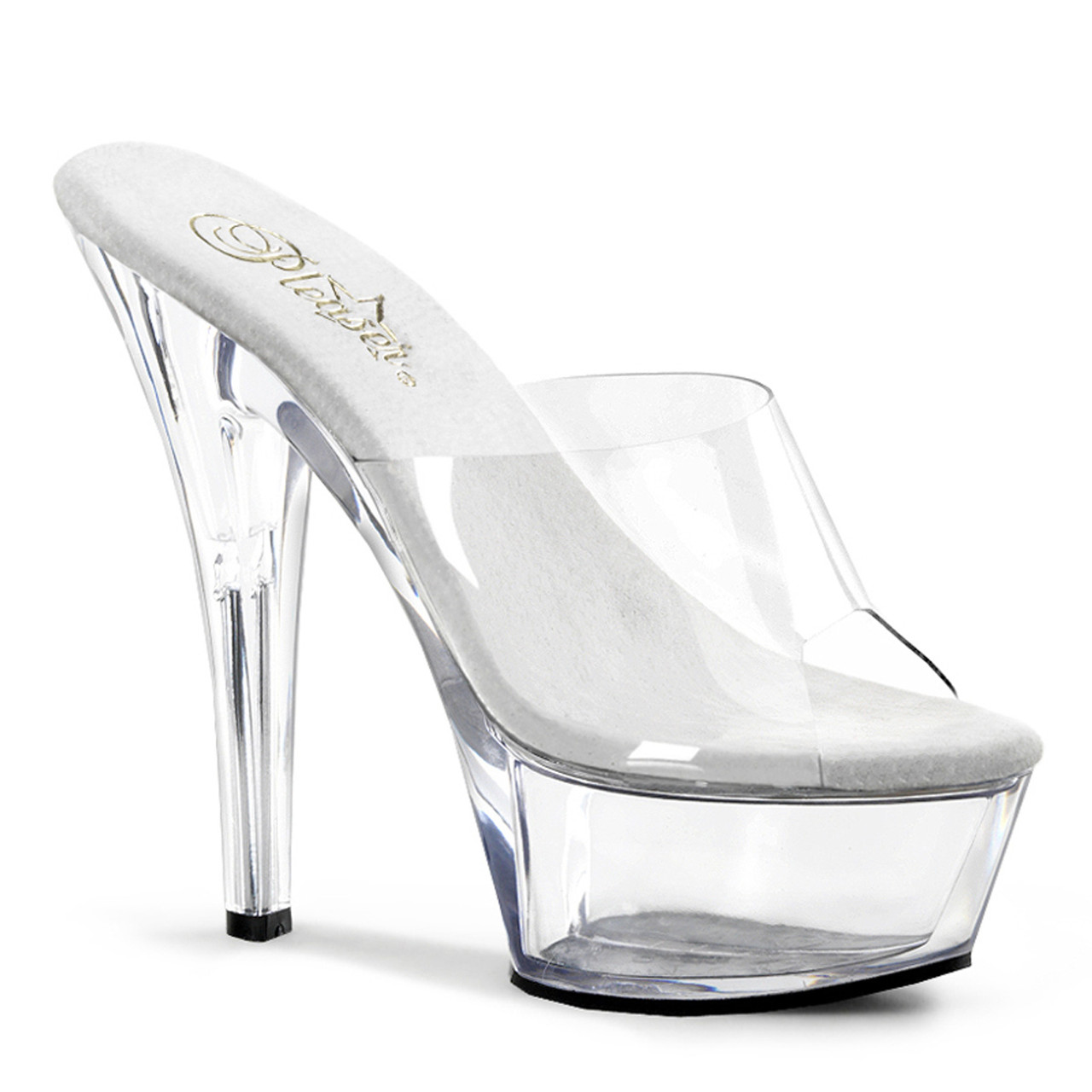 cheap clear heel shoes