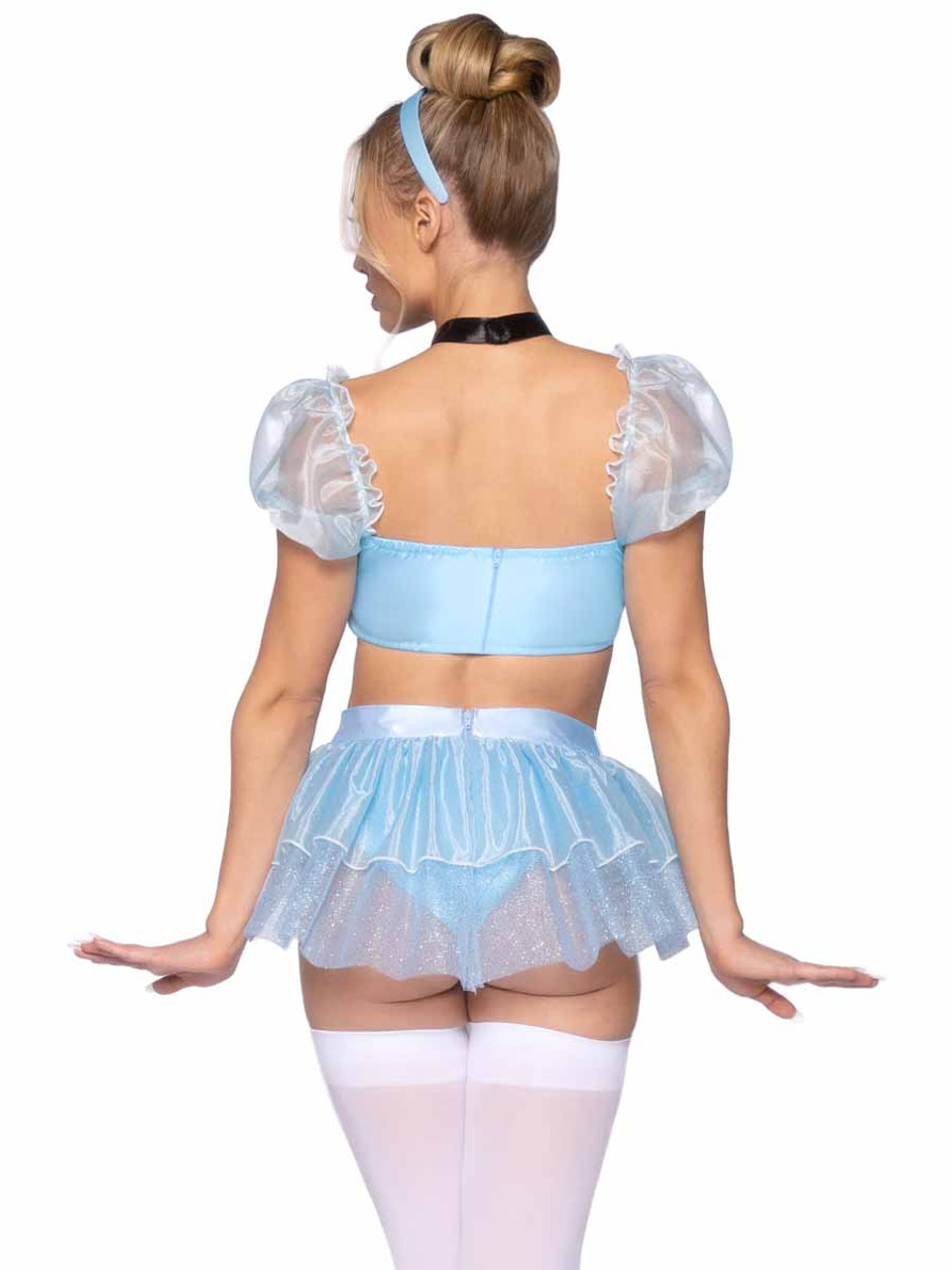 LA87110, Glass Slipper Cinderella Costume By Leg Avenue