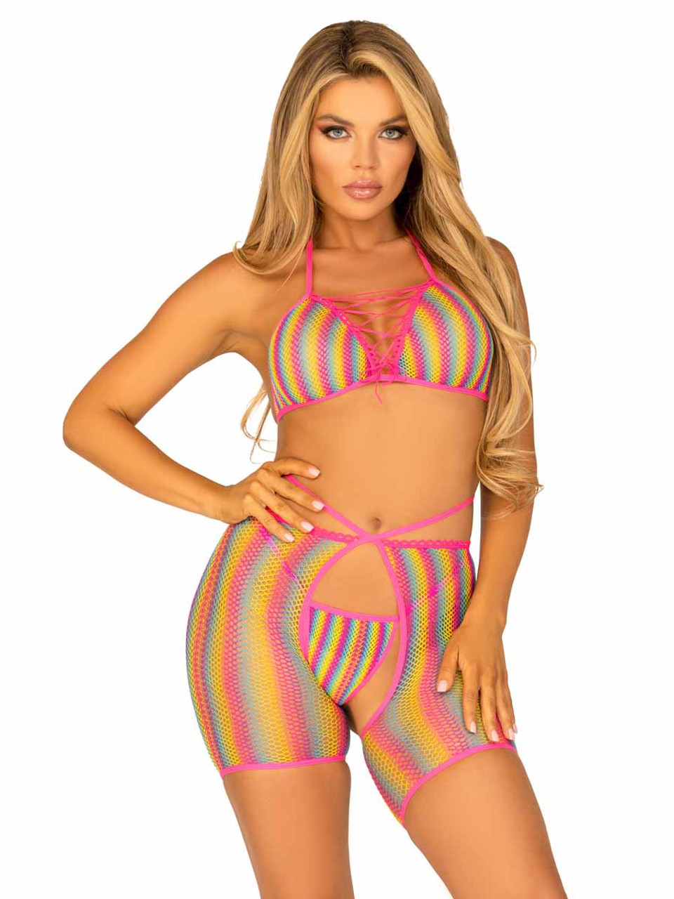 Girls Two Piece Swimsuits Rainbow Bikini Sets India