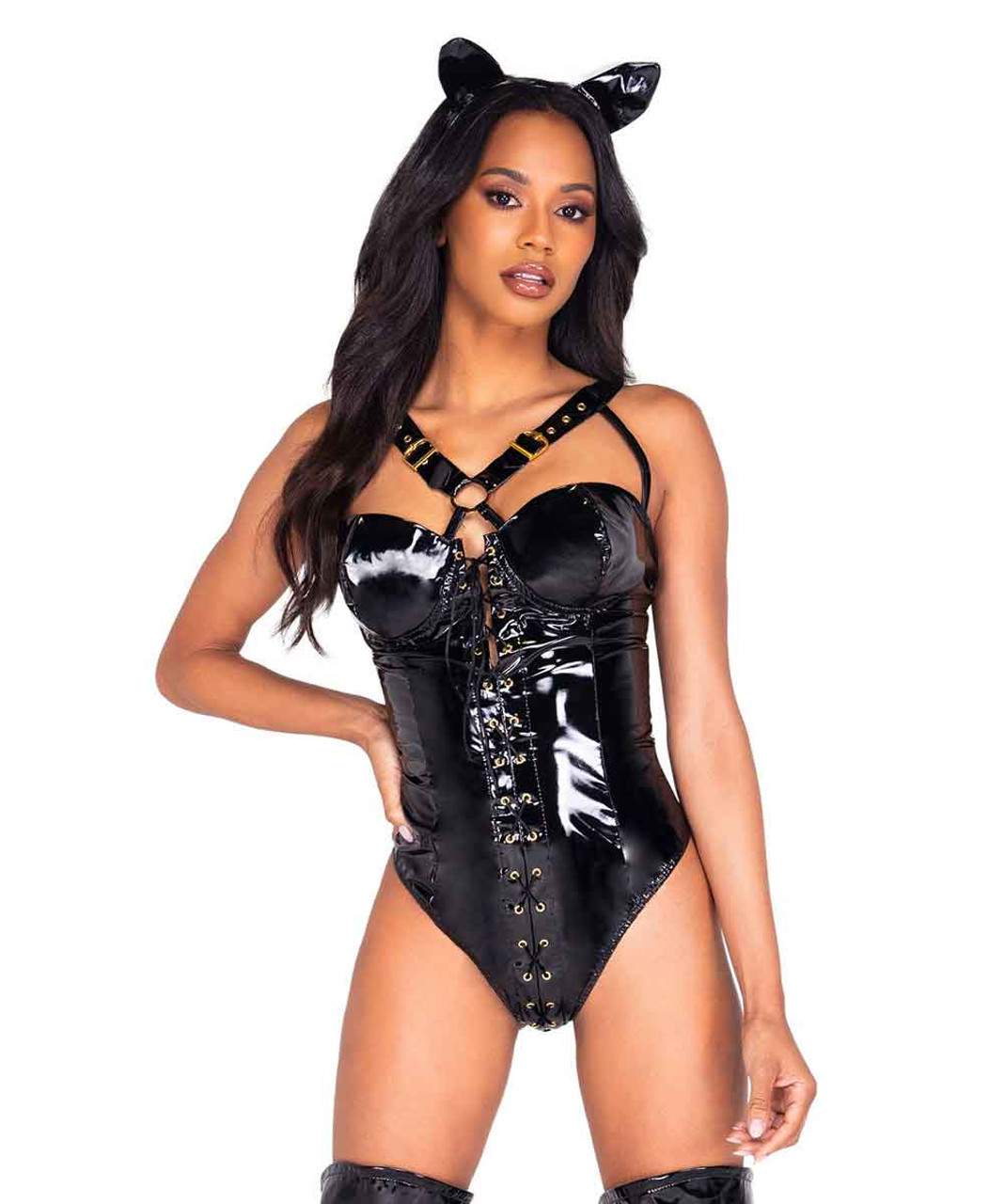 Feline Fatale Costume Black / Large