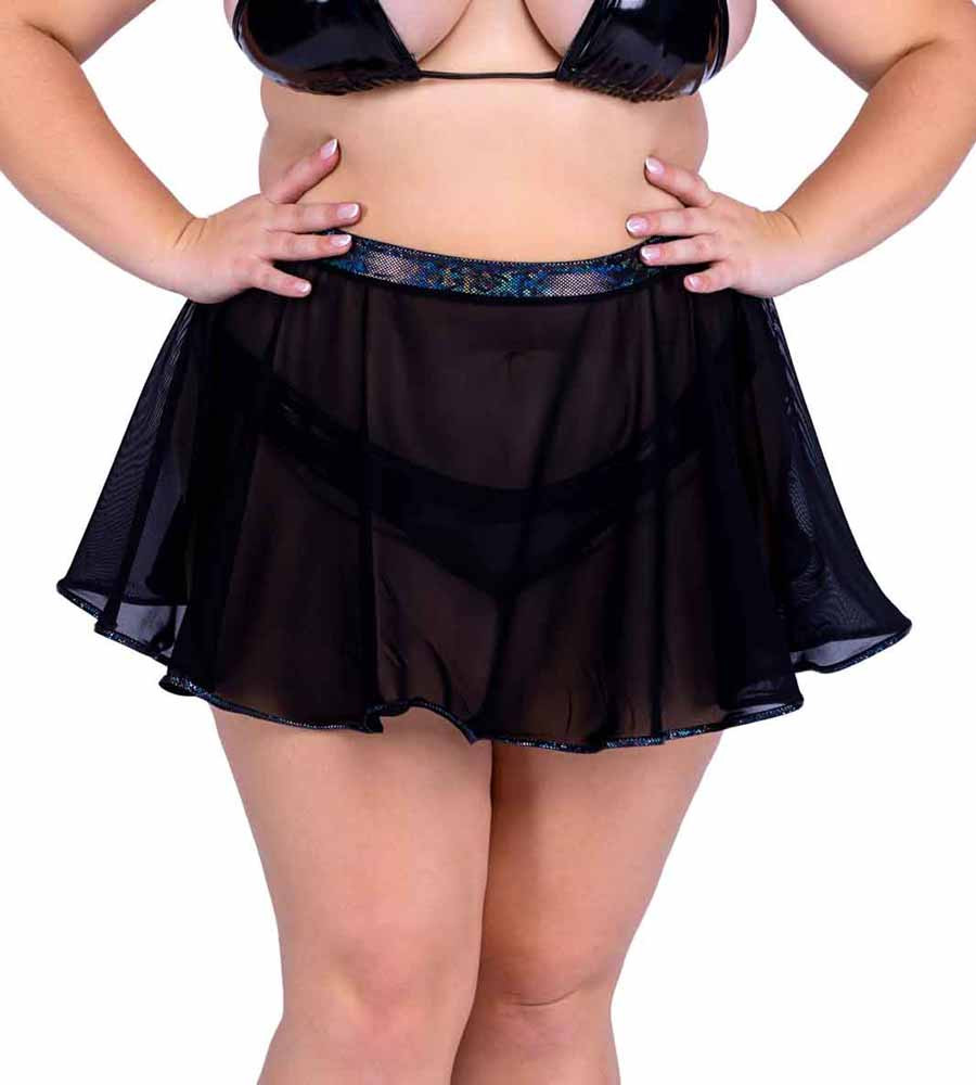 PR-6542, Sheer Mesh Skirt