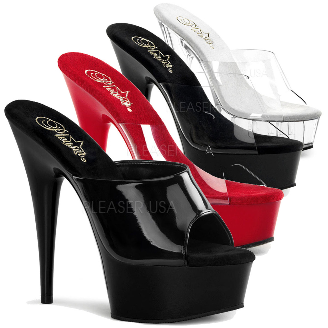 6 inch pleaser shoes