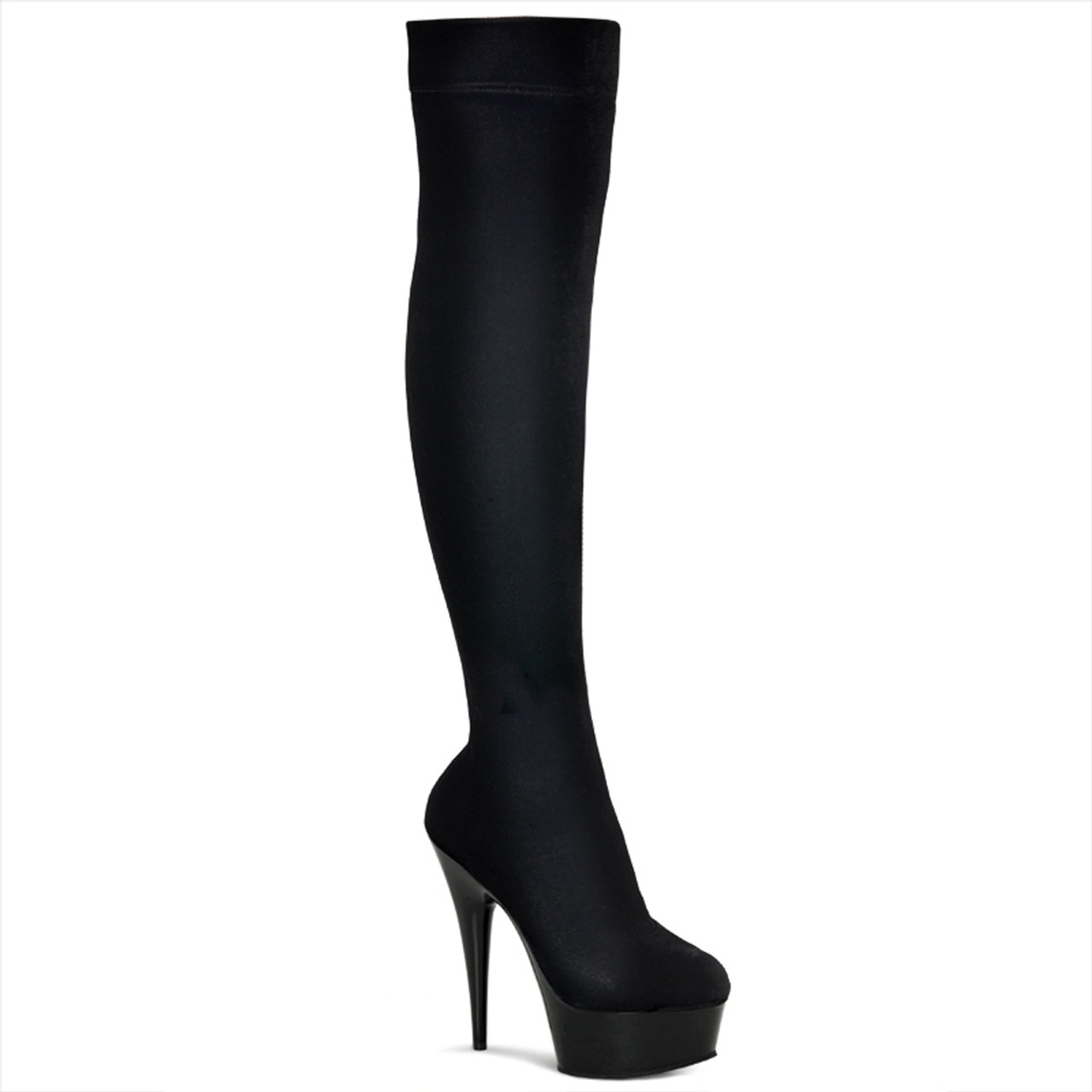 thigh high boots no heel