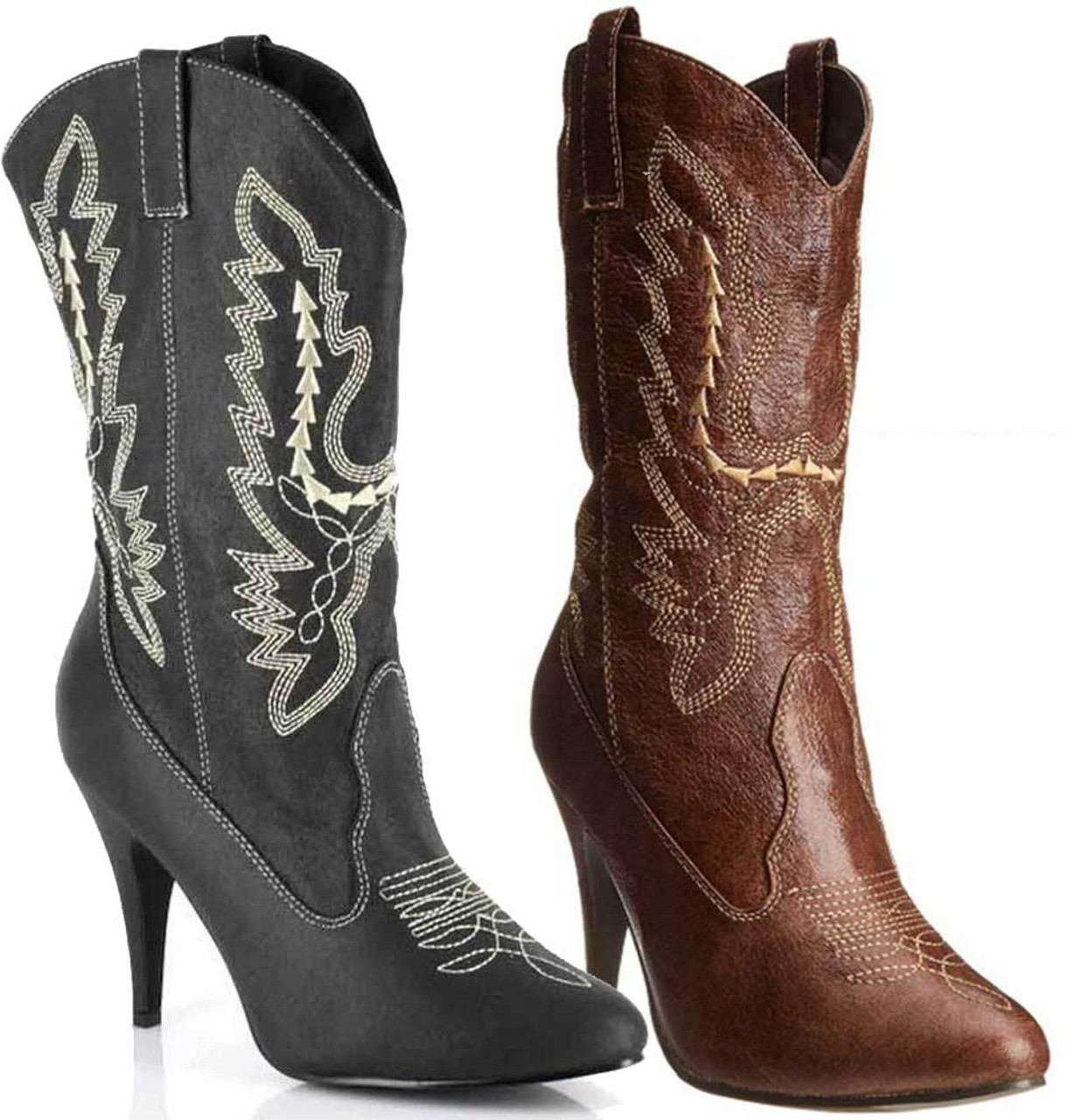 high heel cowgirl boots