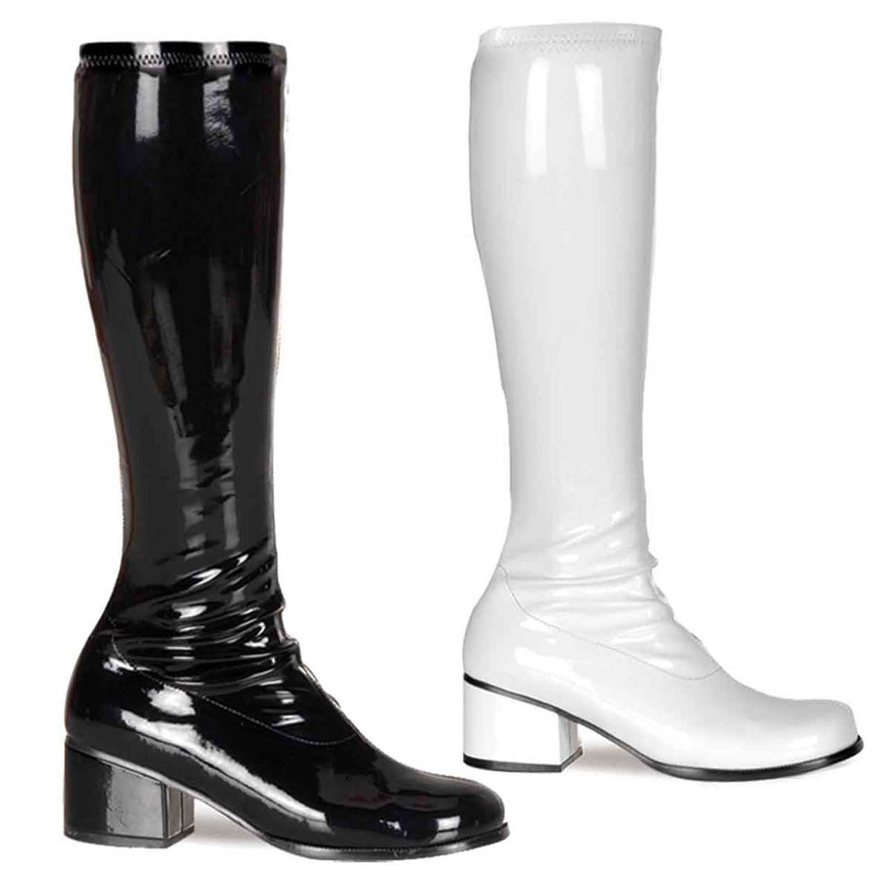 white gogo boots uk