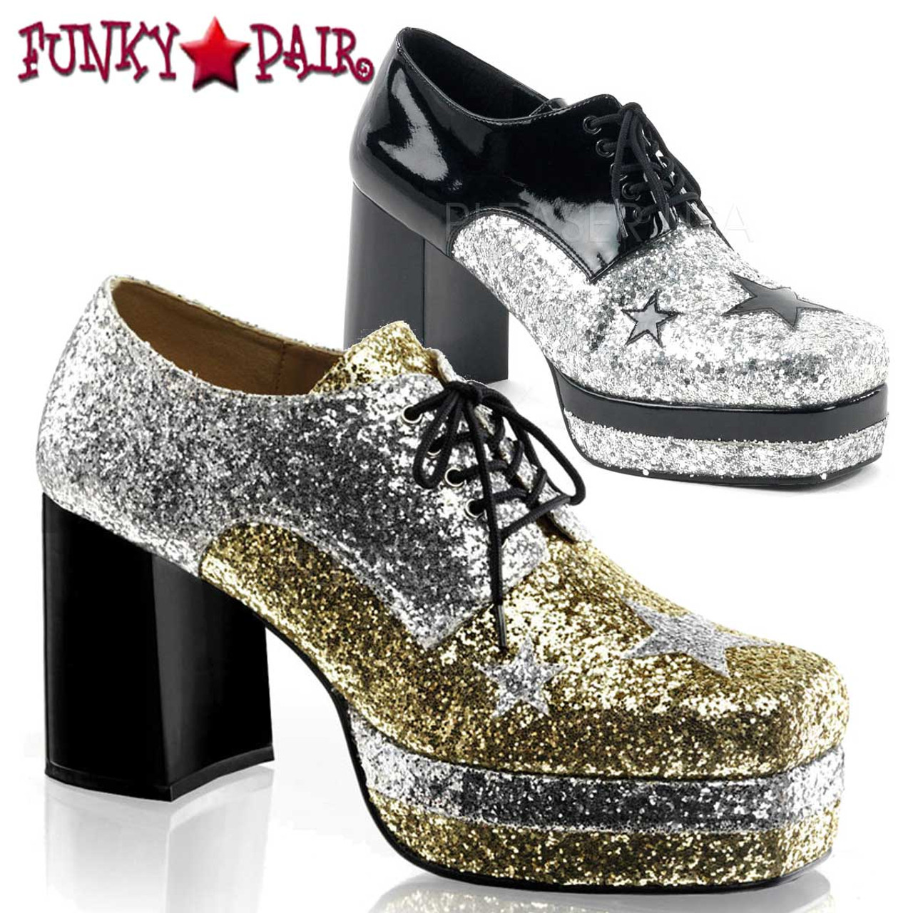 disco platform shoes