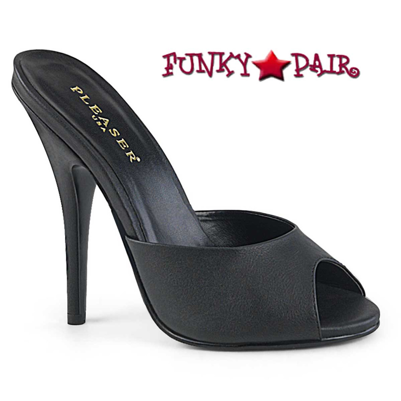 Pleaser | Seduce-101, 5 Inch Peep Toe Mule