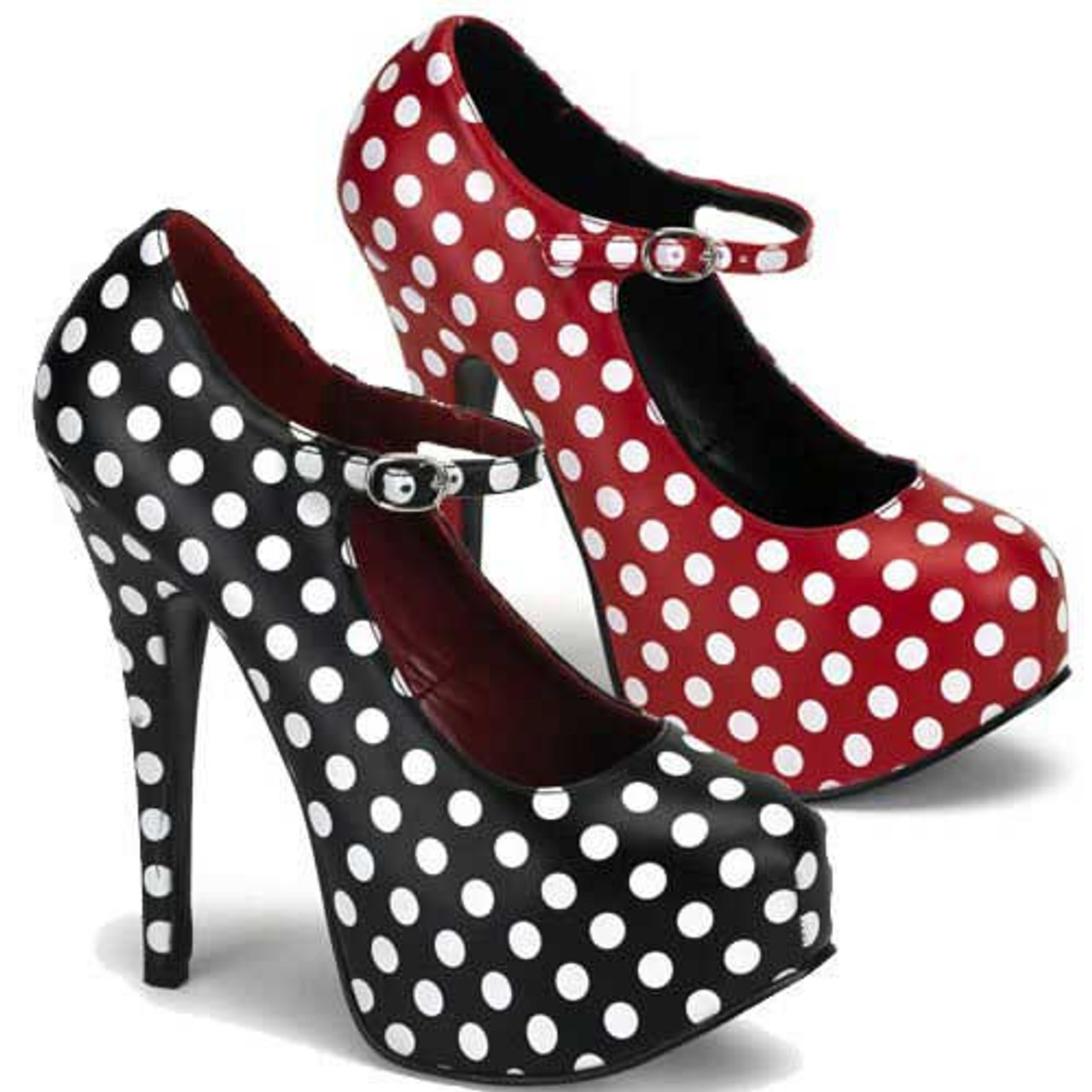 polka dot mary janes