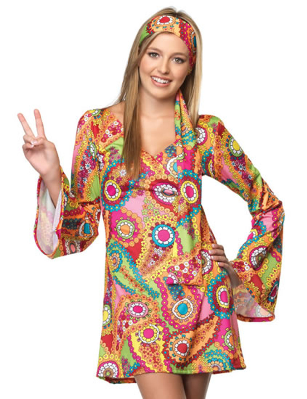 LA-J48013, Teen Hippie Chick Costume
