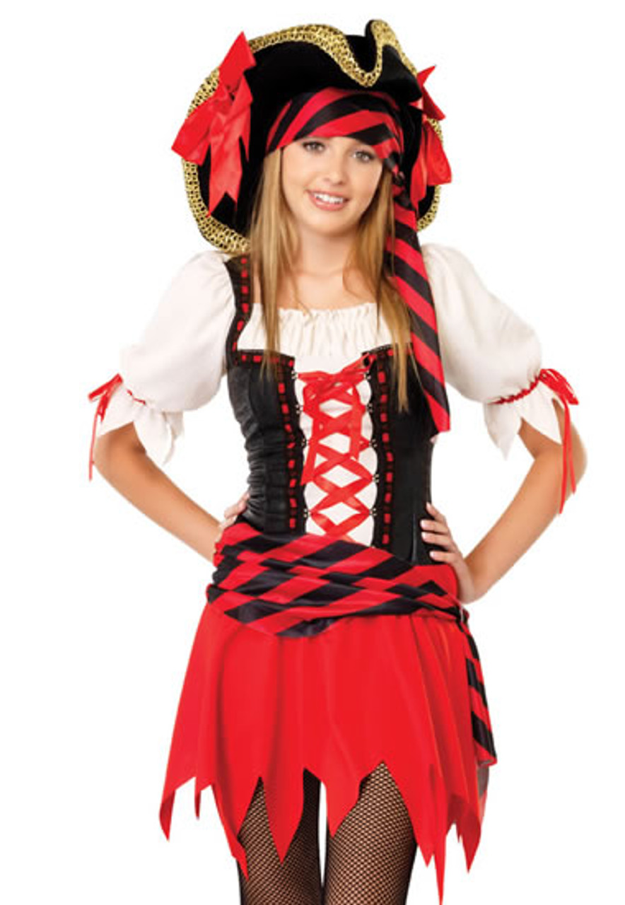 Pirate Costume For Teen Girls J48015 30107.1406784135