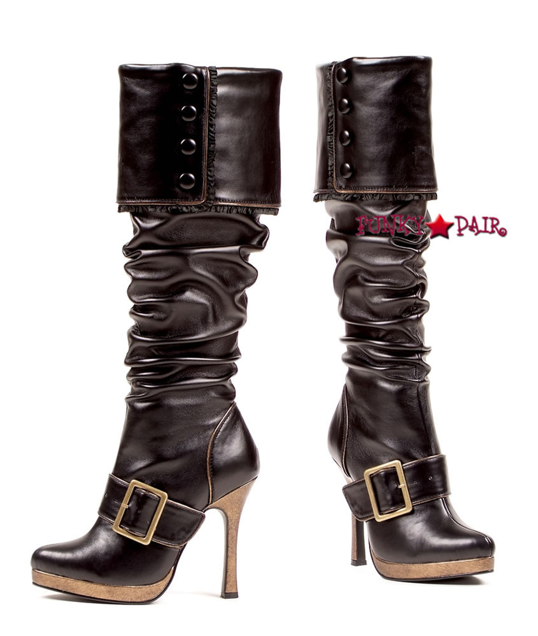 426-Grace, Women's Pirate Knee High Boots