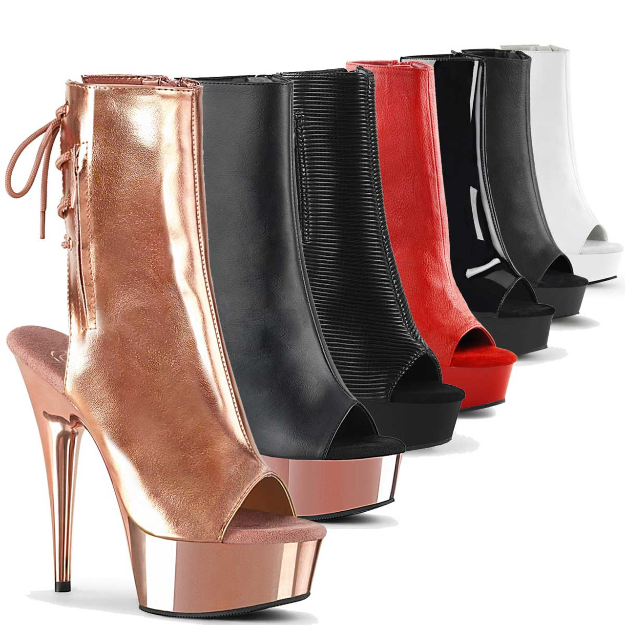 6 inch heel ankle boots