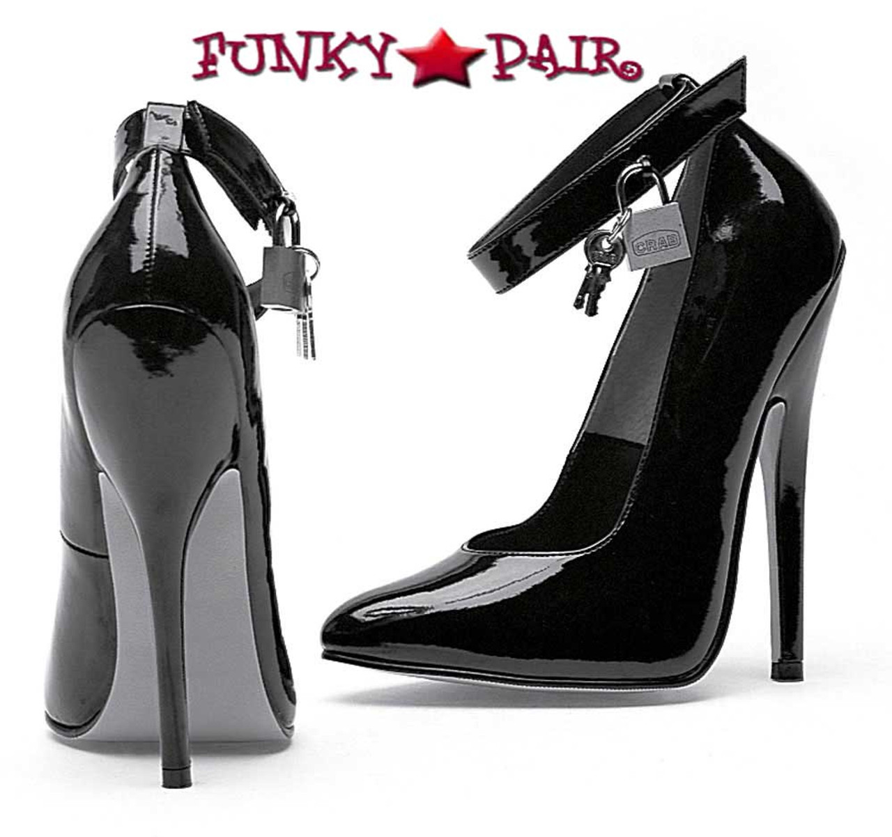 6 inch black pumps