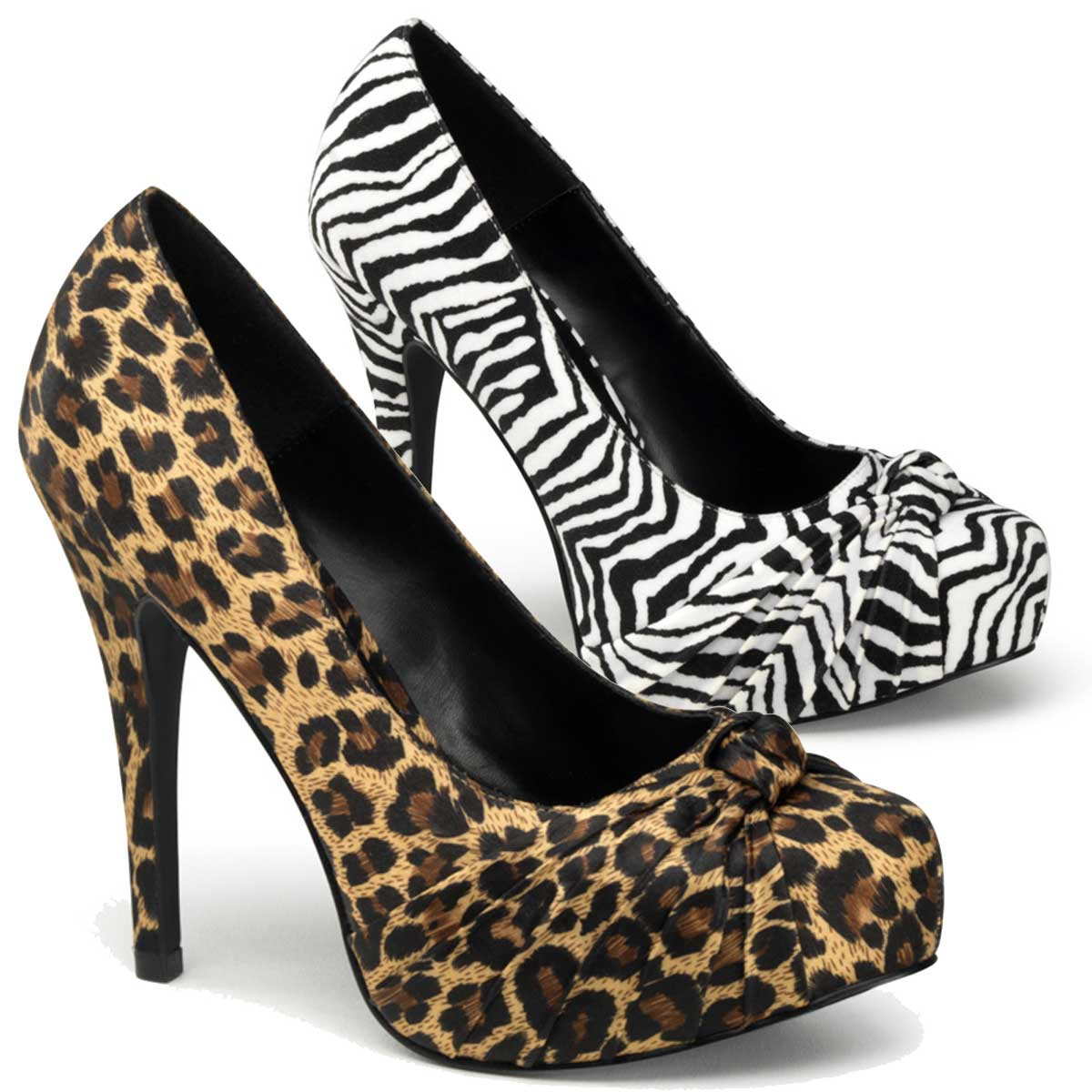 animal print platform shoes
