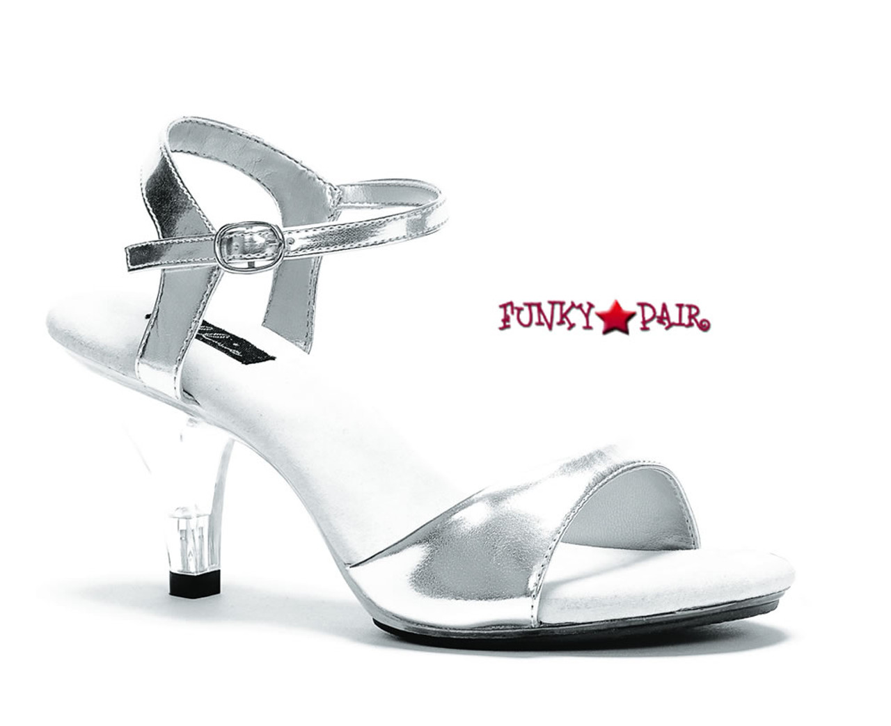 STYLZINDIA Women's White Transparent Clear 3 Inch Block Heel : Amazon.in:  Toys & Games