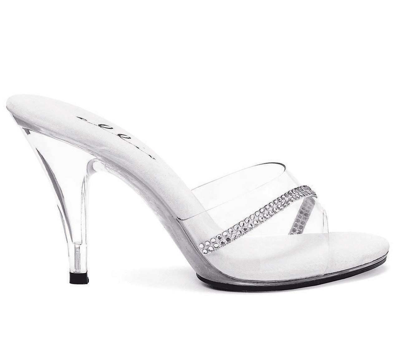 clear heel high heels