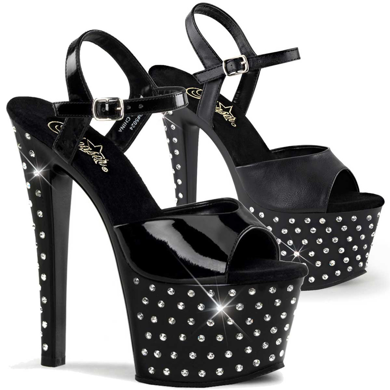 Hot chick black shiny pump - Shoebidoo Shoes | Giaro high heels