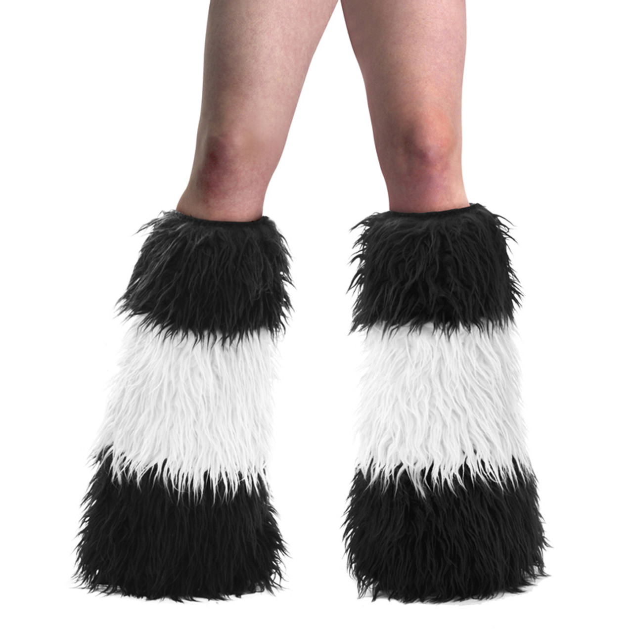 faux fur leg warmers boot covers