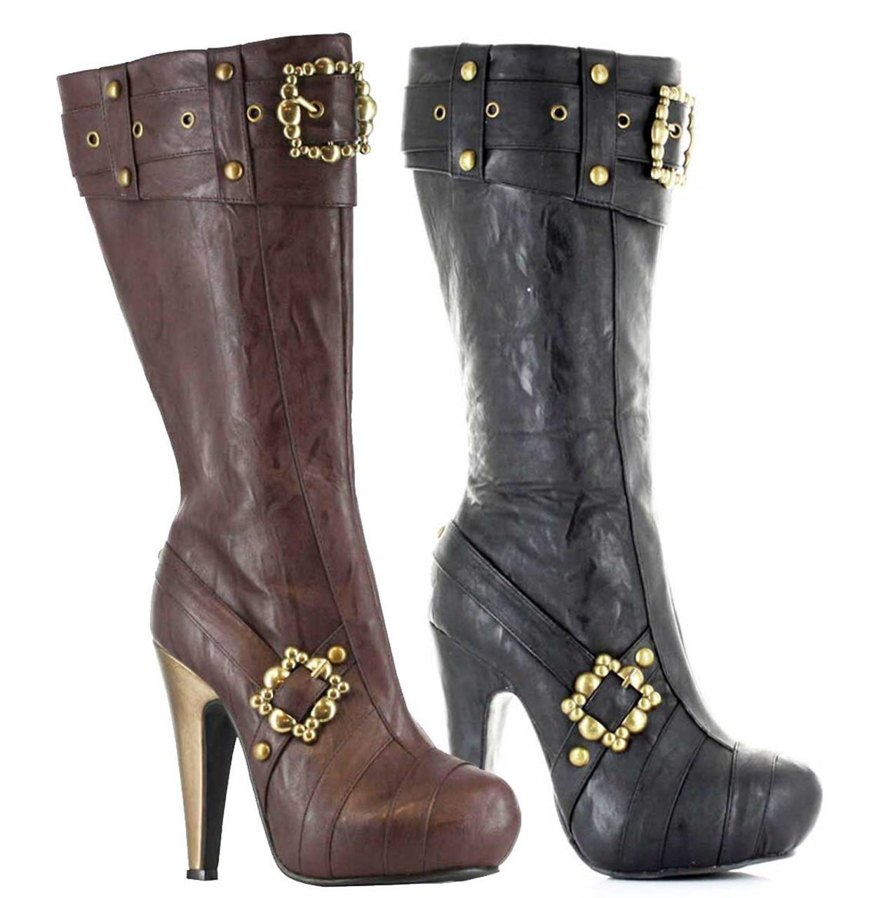 knee high boots 4 inch heel