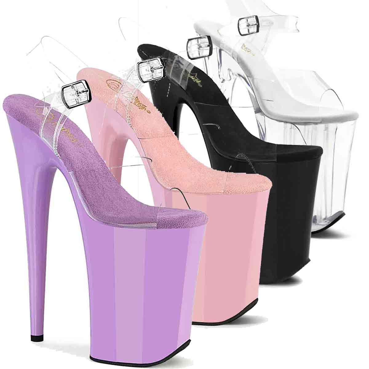Pleaser Infinity-908, Inch Extreme Inch Heel Ankle Strap