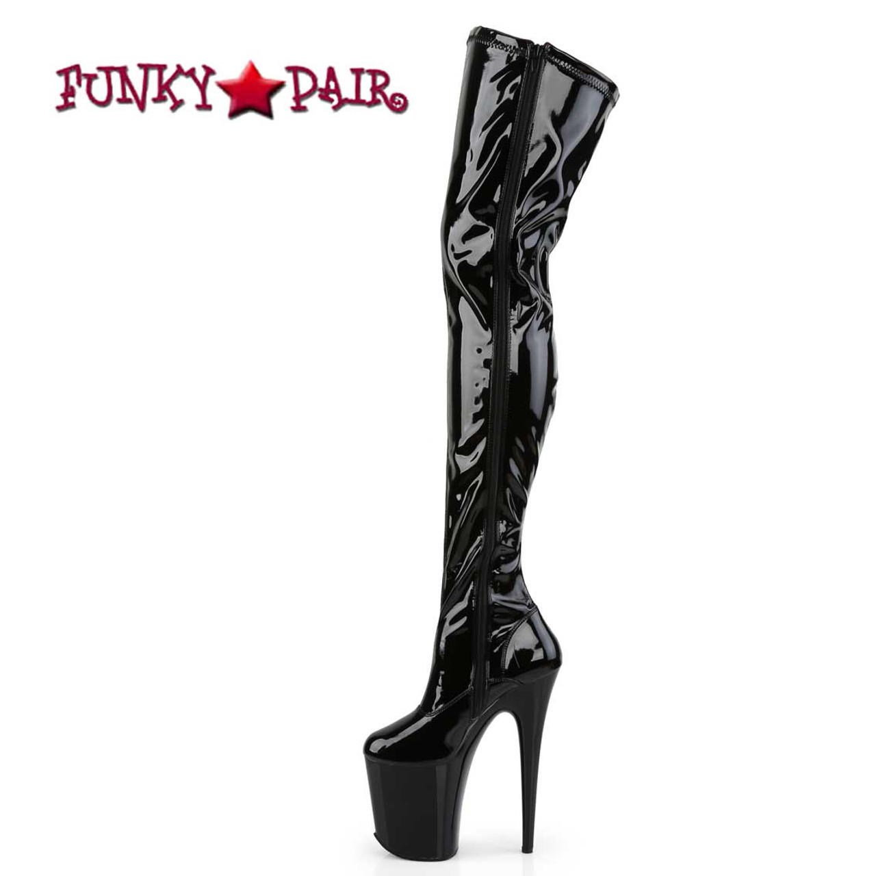 funky pair thigh high boots