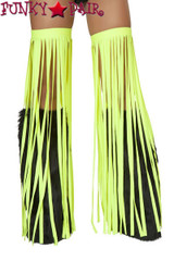 CL500, Lime Solid Fringe Leggings