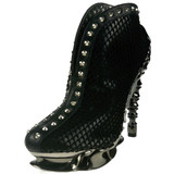 Reptile Print Ankle Boots with Studs by Hades VESPER