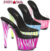 Ellie Shoes | 709-Zebra 7" Zebra Pattern Platform