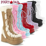 Demonia | Cubby-311 Platform Fur Boots