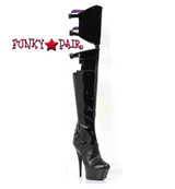 Ellie 609-Felicia 6" Stiletto Heel Cutout Thigh High Boots