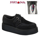 Demonia | Men Creeper-402S, Basic Suede Shoes