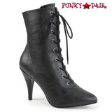 Pink Label | Dream-1020 Drag QUEEN Boots Plus Size 9-17 color Black Faux Leather
