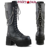 Demonia Men's Ranger-303, Punk Rock Chains & Studded Boots