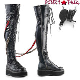 Demonia Emily-377, Platform Over-the-Knee Boots