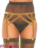 Leg Avenue | LA8887, Shimmer Garterbelt color Gold