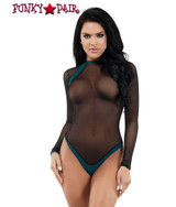 Long Sleeve Mesh Teddy | Starline Lingerie SL7022 @FunkyPair.com