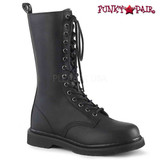 Demonia | BOLT-300, Mid-Calf Lace up Combat Boots