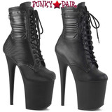 Pleaser Boots | FLAMINGO-1020PK, Ankle Boots with Side Pocket