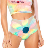 J Valentine JV-FF156, Tie-Dye  Daisy Raver Short color pastel