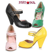 Bettie Page | BP403-Nellie, Chunky Heel Maryjane Platform Sandal