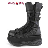 Neptune-210, Men's Midcalf Boots with Multi Straps Side View by Demonia